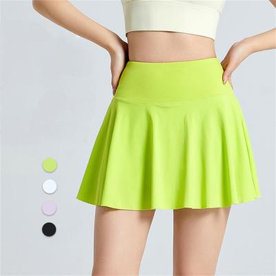 Quick Drying Stripping Skirt Pants Women's Sports Gym Yoga Tennis Clothes Running Outdoor Leisure Five Minute Shorts Skirt Women