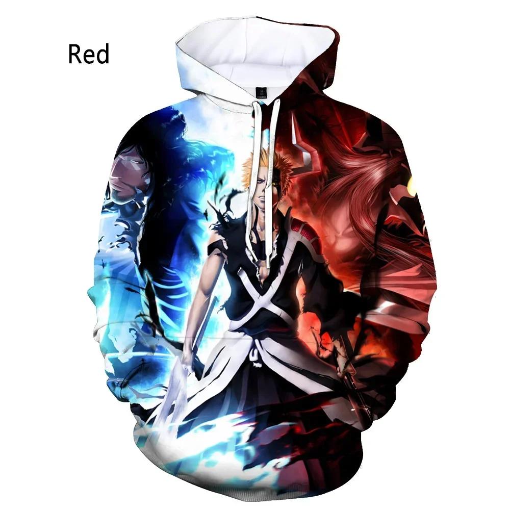Nová móda Bělidlo 3D potisk Mikina Anime Ichigo Kurosaki Pánské Dámské Ležérní Topy s dlouhým rukávem