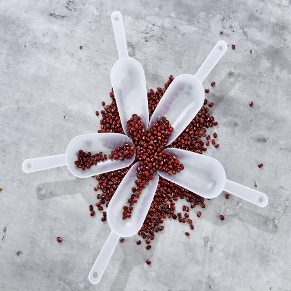 1 pz Mini paletta per ghiaccio in plastica trasparente Palette per riso per matrimoni Caramelle Dessert Buffet Gelato Proteine in polvere