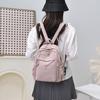 Women's Small Nylon Backpack Lightweight Waterproof Daypack with Front Pocket for Travel Daily Use