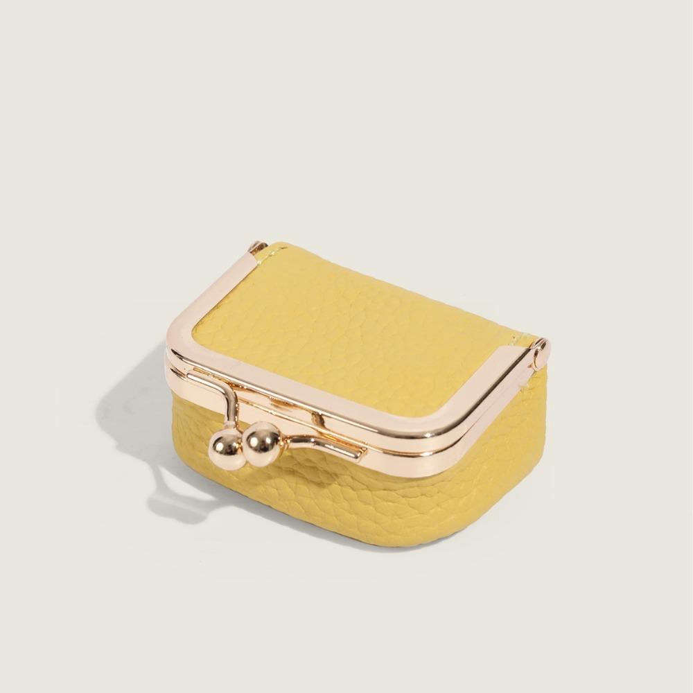 Neue kleine goldene Tasche Ring Ohrring Schmucktasche Kopfhörer Münzaufbewahrung Schmucktasche Mini Münzgeldbörse