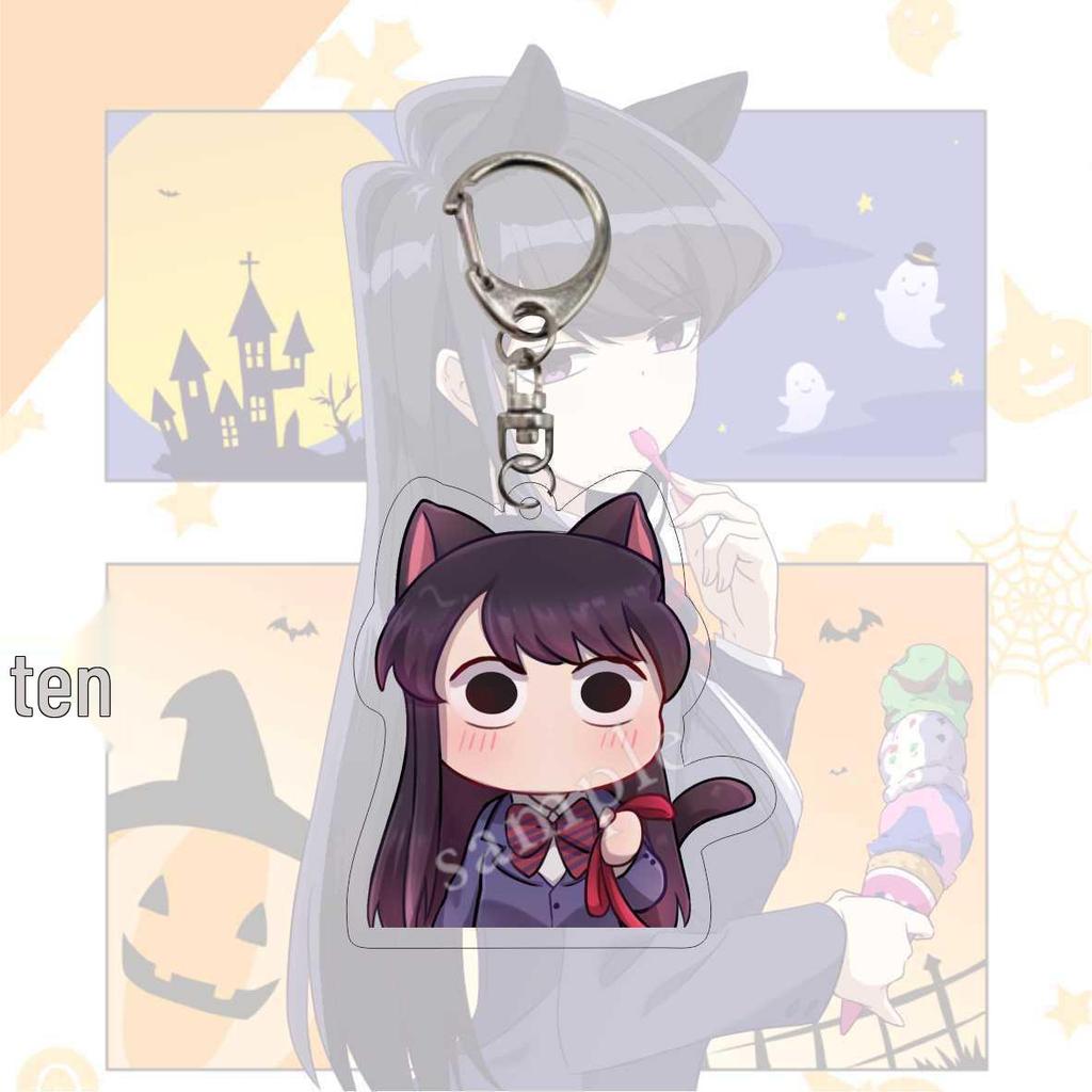 "Komi Can't Communicate" Pendant Keychain - Creative Acrylic Gift