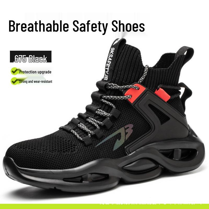 

Fly-Knit Safety Shoes: Anti-Smash, Anti-Puncture, Wear-Resistant, Four-Season Work Shoes