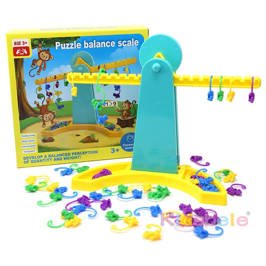 Monkey Balance Counting Toys Educational Monkey Scale Math Toy Montessori Math
