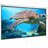 Manual Pull Down Projector Screen, 100 Inch 16:9 4K 1080 HD Retractable Projector Screen, Auto-Locking Portable Projection Screen, Portable Projector
