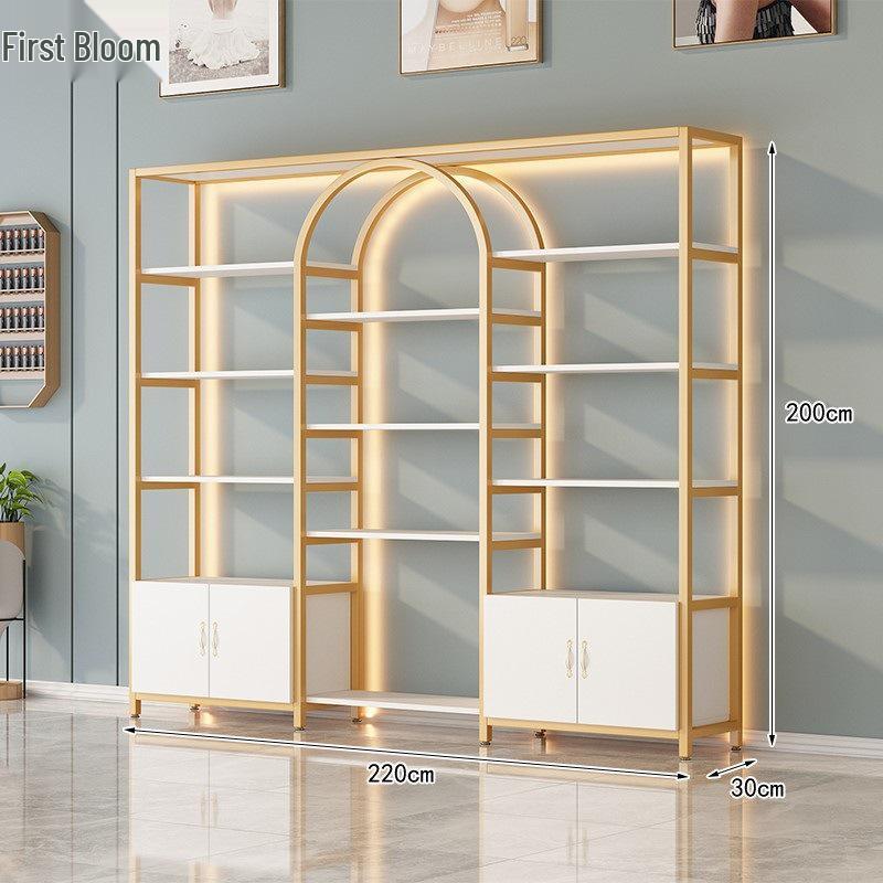 Elegant Display Stand: Nail Art and Skincare Storage Rack for Beauty Salons