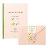 Midori Letter Set Roadside Floral Stationery Envelopes 20541006 20542006 "Happy Pattern" +