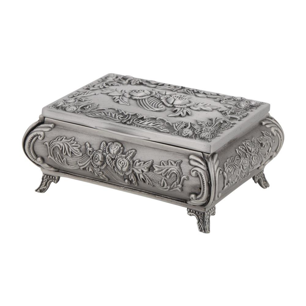Alloy Jewelry Case Rectangular Ring Box Jewelry Boxes Jewelry Box  Home Decor