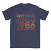 40th Birthday Gifts Retro Awesome Since 1986 Cotton TShirt Man Summer Vintage T Shirts O Neck Fashion Tee Shirt Oversized Tops
