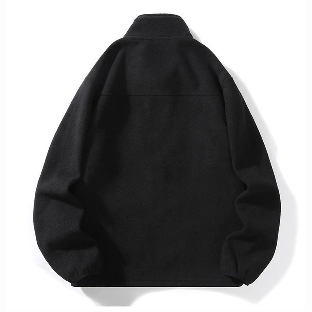 Men  Winter Fleece StCollar Jacket Casual Patchwork