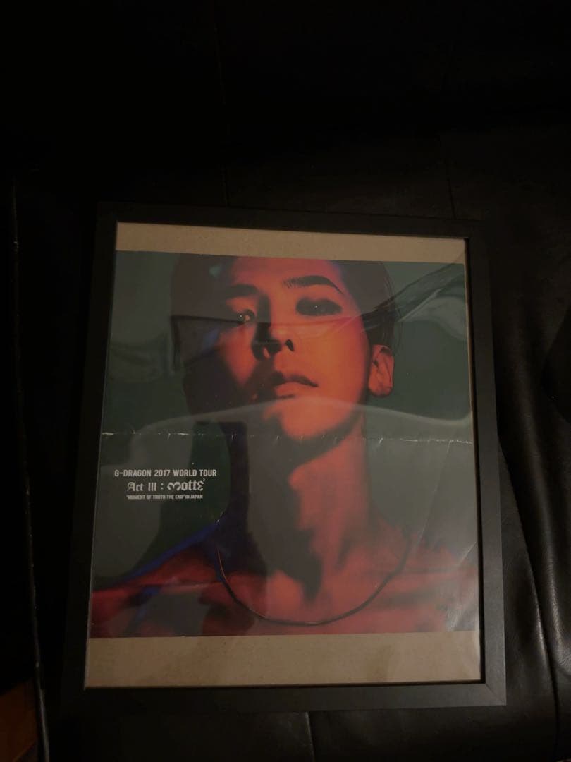 

[USED] Rare Framed G-DRAGON KWON JI YONG Poster BIGBANG Ji Yong
