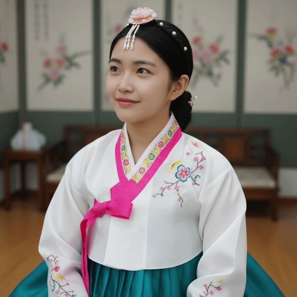 Tassels Hanbok Hairband Flower Stage Dance Hair Hoop Fashion Korean Headband Ladies