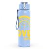1PC Loved Cross Religious Quote Pattern 750ml Color Plastic Sports Water Bottle Leakproof Flip Straw Lid Suitable for Sports Office Home Use
