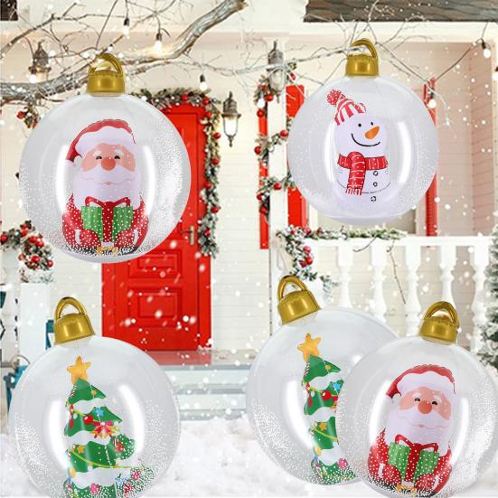Yousheng Outdoor Christmas Snowflake Ball Inflatable Waterproof Snowman/Christmas Tree/Santa Claus Style Giant Large Balls Christmas Decorations