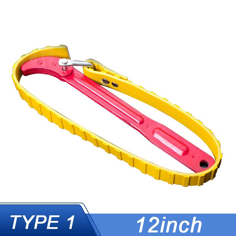 6/8/12 Zoll Riemenschlüssel, verstellbarer Ölfilter-Abzieher, Spannerketten-Werkzeug, Haushaltspatronen-Demontage-Gurtöffner-Werkzeug