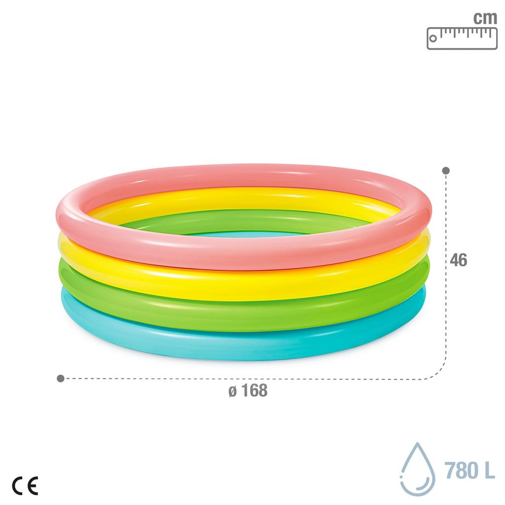 INTEX Sunset Glow Pool, 168 x 46 cm, 56441 [Offizielles japanisches Produkt]