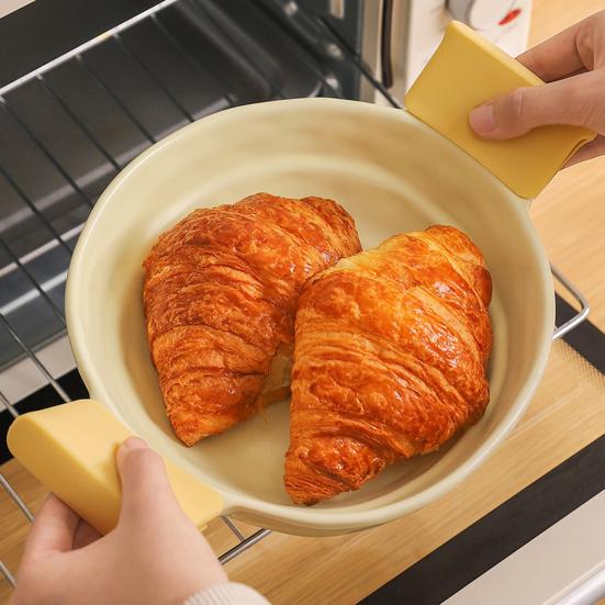 Silicone Pot Earmuffs Heat-Resistant Pot Handle Covers Food-Grade Anti-Scald Portable Foldable Grip for Woks And Pots Safe Kitchen Accessory