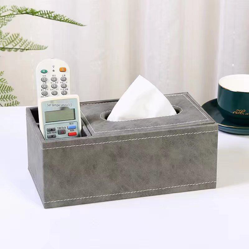 

Modern Leather Tissue Box Set