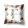 Polyester Pillowcase American Retro Flower Plant 26 English Letter Cushion Cover Car Pillowcase