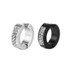 Fashion Diamond-studded Titanium Steel Ear Bar Clasp Stainless Steel Personalized Non-ear-piercing Ear Hook Earrings for Both Men and Women