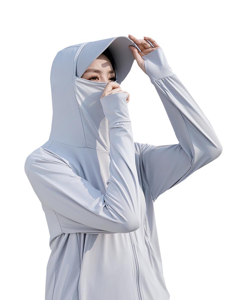 Unisex Ice Silk Summer Sun Protection Jacket – Lightweight, Breathable, Cool, and Loose for Outdoor Sports and Fishing.