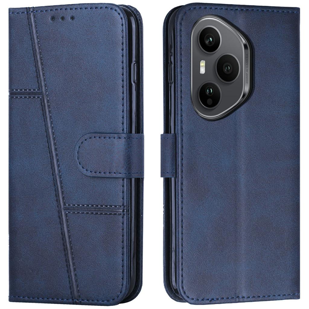 Leather Phone Case for Honor 400 Pro 5G (Global) Stand Wallet Flip Cover with Strap