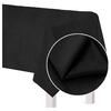Matt Velvet Black Tablecloth For Table 140X240Cm