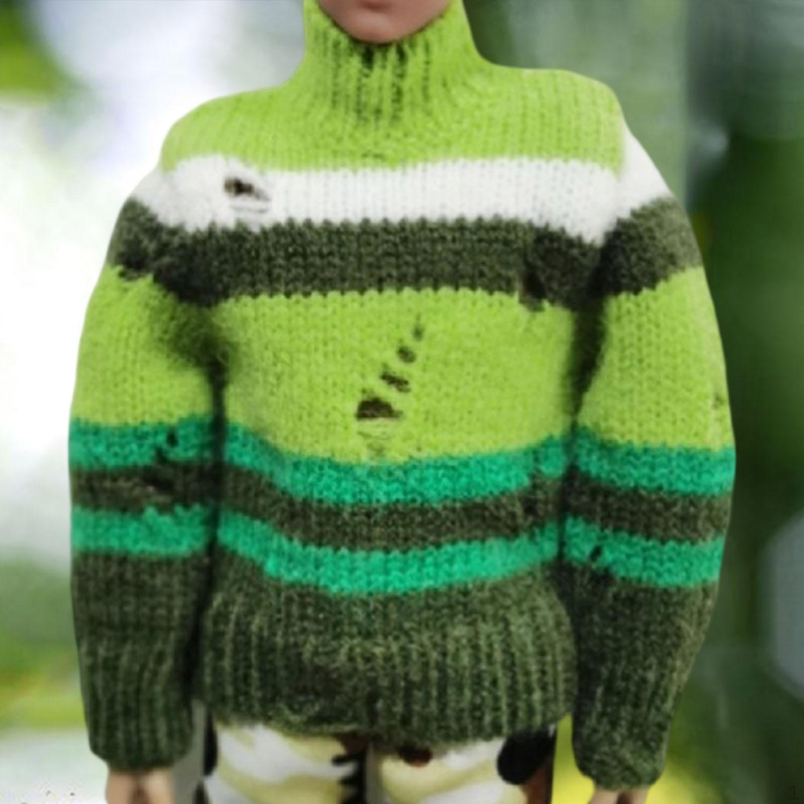 

1/6 Мужские фигурки Свитер Модель одежды Аксессуары Стильное украшение Костюм для 12