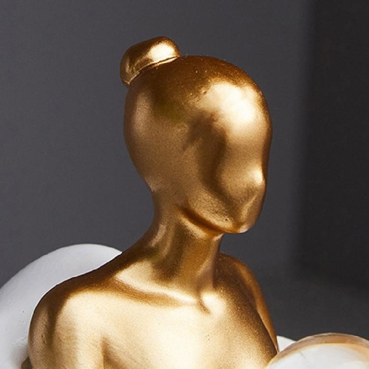 Artistic Resins Cloud Girl Figurine Thinker Sculpture Abstract Art Statue for Desk or Book Shelf Display Ornament Gift