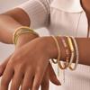 Stylish And Gorgeous Ladies Stainless Steel White Green Zircon Bracelet With Personality 1222