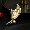 Fashion Capable Suit Versatile Pearl Leaf Brooch High Sense Creative Elegance Autumn and Winter Corsage Accessories