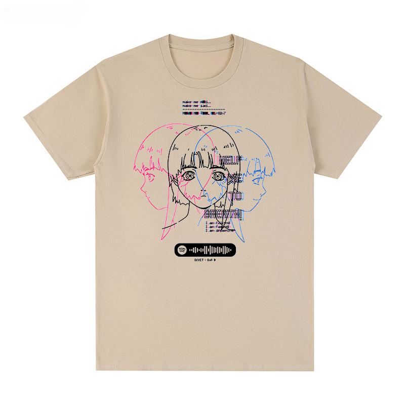 Serial Experiments Lain Classic Japanese Glitch Aesthetic Manga Anime T-shirt Cotton Men T Shirt New TEE TSHIRT Womens Tops