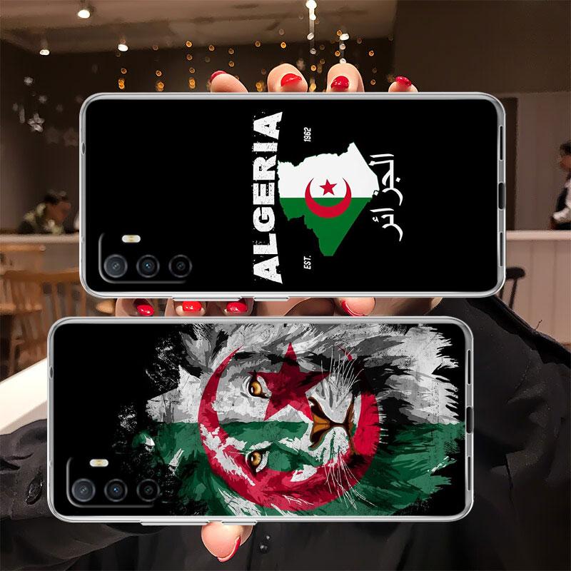 IK3 Algerischer Reisepass Flagge Transparente Handyhülle für Samsung Galaxy A04 A04S A14 A23 A34 A54 M23 M33 M52 M53
