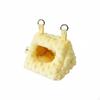Avian Sanctuary, Plush Warm Swing, Winter Hanging Hut for Parrot Enclosure S