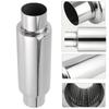 Universeller 3"/2,5" /2"/2,25" Auspuffschalldämpferrohr Resonator Auto-Rohr Spiral-Schalldämpfer Tiefer Klang 13,8" Länge Edelstahl Resonato