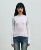 Alikim Comet Layered Sleeve Top/Pink