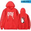 Mens Oversized Hoodie With Printed Graphic Design Soft Fleece-Lined Sweatshirt Casual Wear