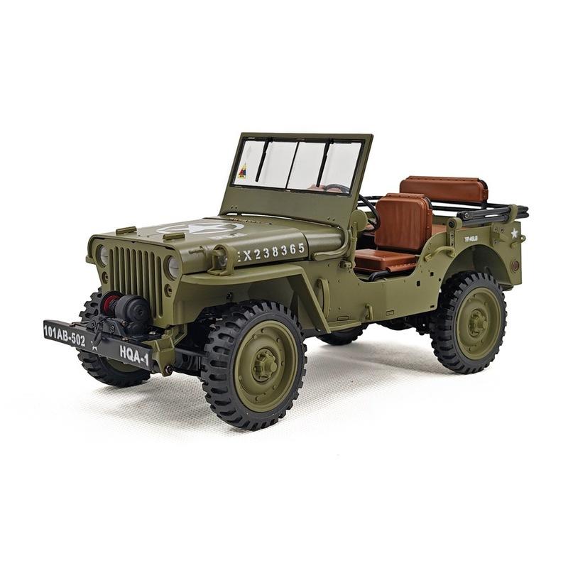 1/14 Full Scale HG4-58 4WD Climbing Electric Remote Control Model Electric Car Simulation Military Truck Adult Children's Toy