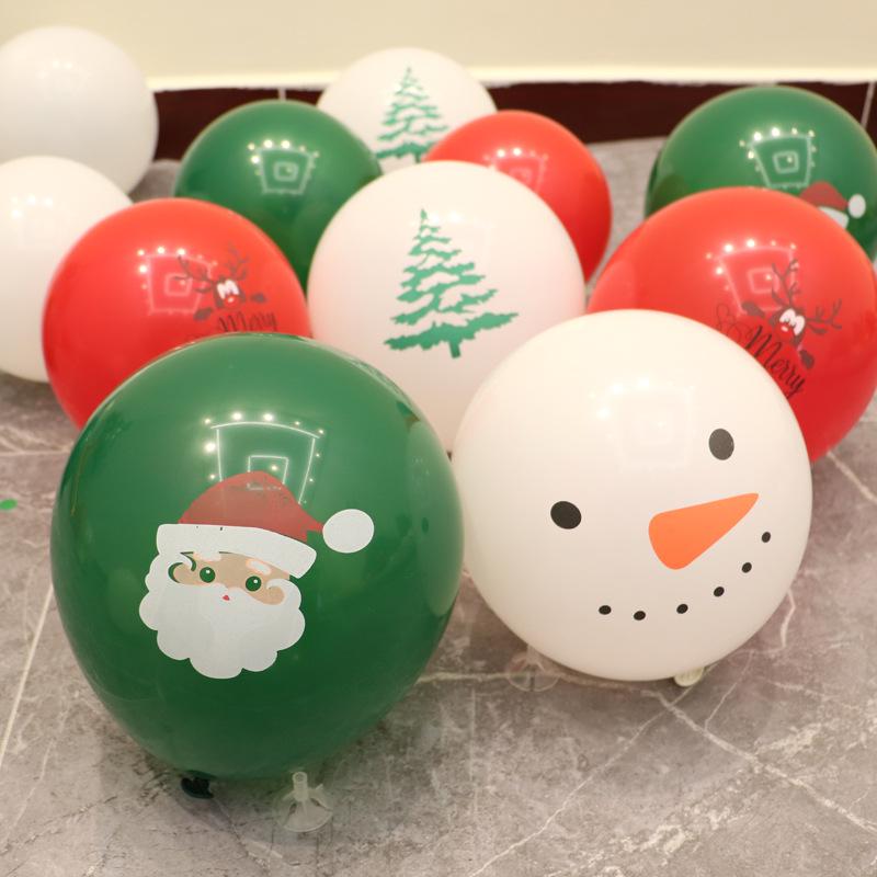 Decorazioni Palloncini di Natale con Paillettes Fiocco di Neve per Eventi