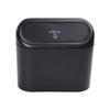 Portable Hanging Car Trash Can and Storage Organizer with Flip-Top Lid