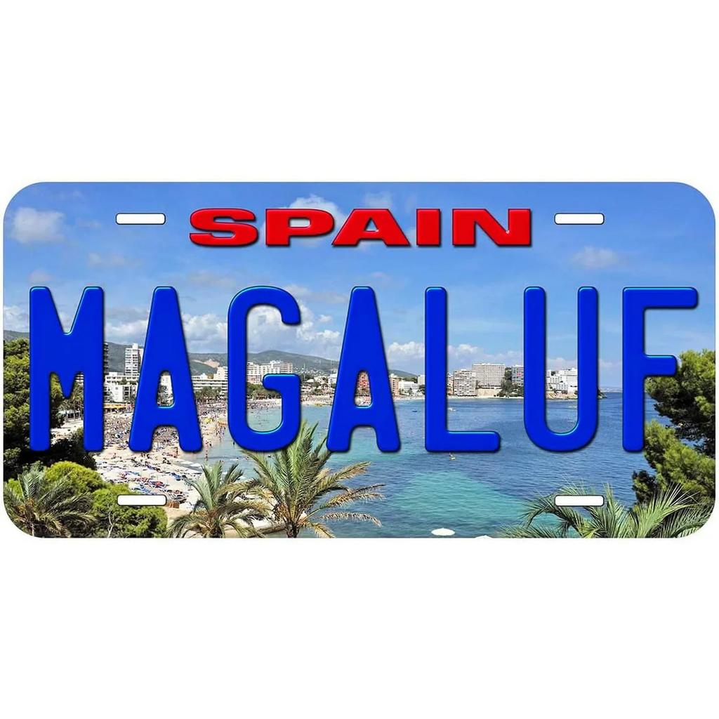 Vintage License Plates for Decoration Signs Barcelona Paris London Amsterdam Tags Metal Automotive Sign for Car Front Wall Decor