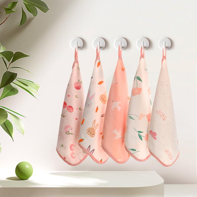 High-Density 30x30cm Double-Layer Printed Cotton Gauze Handkerchief, Washcloth, Nursing Cloth, Drool Cloth, Combed Cotton Towel.