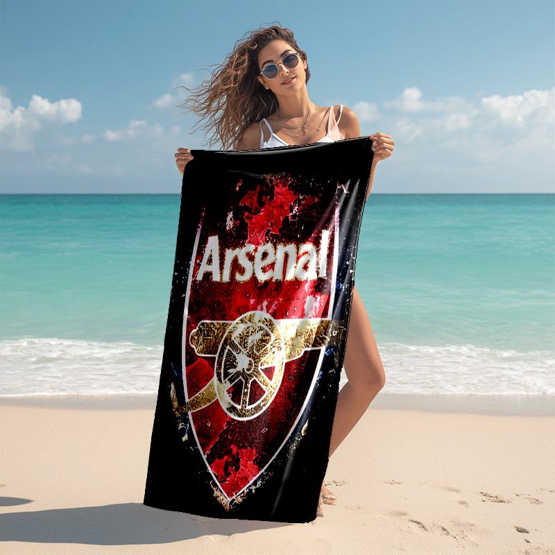 1pc A-Arsenal Beach Towel, Comfortable and Thick, and Swimming/Bath/Picnic/Camping Towel, Suitable for Seaside Beaches