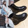 Martin Boots Women's New Short Boots Women's Single Boots Side Zipper Versatile Boots Women