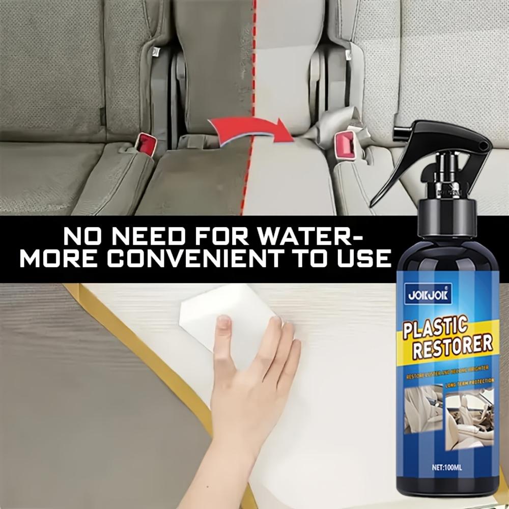 JOKJOK Car Interior Surface Refinisher Spray - Plastic Repair Formula Restores Original Color, Anti-Aging & Crack-Resistant, Eas