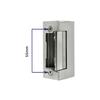 Qoltec Symmetrical Electric Strike with Memory and Lock | 12V | Stainless Steel