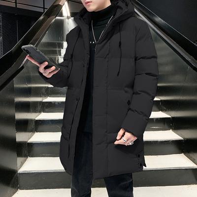 Men's Cotton-padded Jacket Medium and Long Season Loose and Bulky Cotton-padded Jacket, Youth Cotton-padded Jacket, Thickened Cotton-padded Jacket.