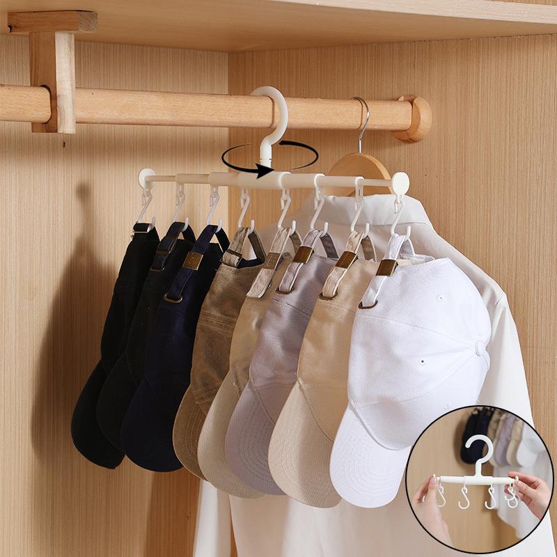 1/2PCS Retractable 8-Hook Clothes Hanger - 360 Rotation Rack for Hats, Underwear, Ties & Drying