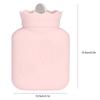 Soft Silicone Hot Water Bottle Mini Fillable Hand Warmer Knitted Leakproof Hot Water Bag Hand Warming