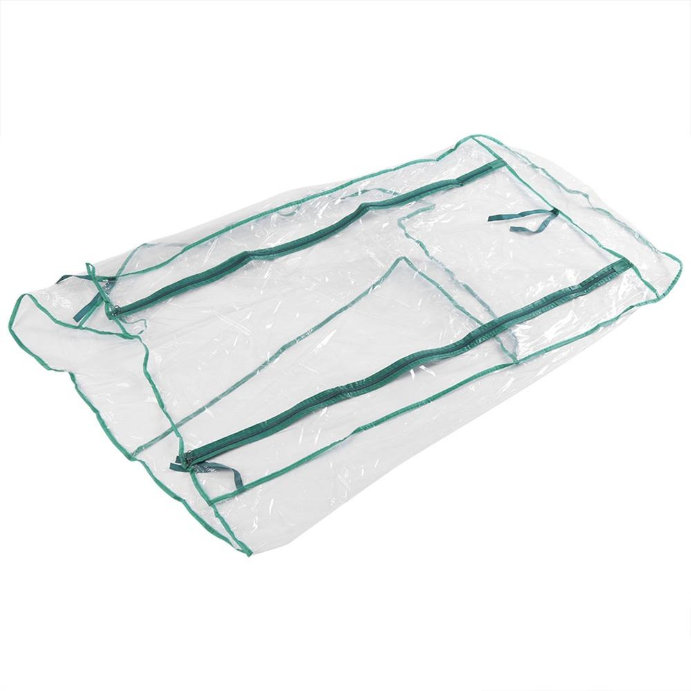 PVC Greenhouse Cover Mini 2 Tier Garden Warmer Cover Transparent with Zipper Plant Greenhouse Cover Winter Plant Cover